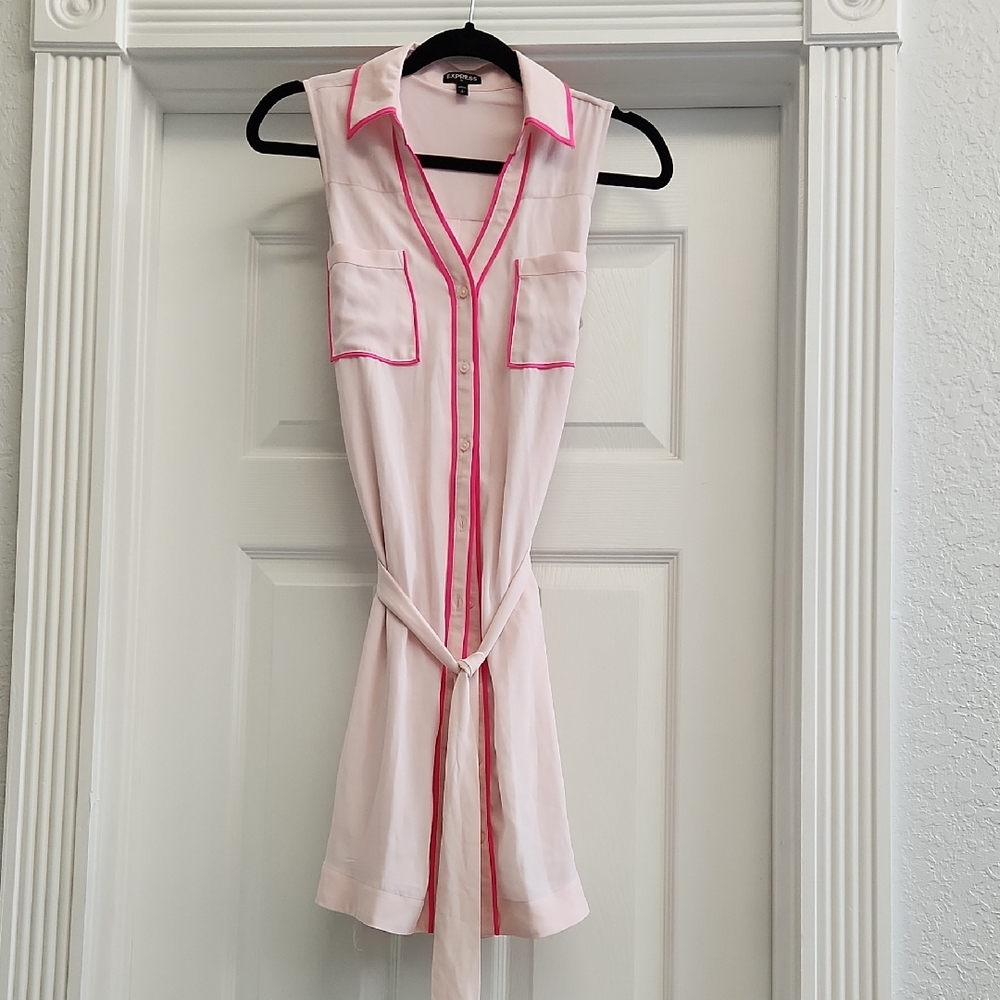 Express Pink Sleeveless Dress